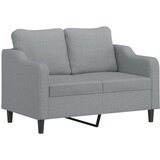  The Living Store Dvosed svetlo siv 120 cm blago - Kavč Dvosed, (21448080) | Shoptok.si