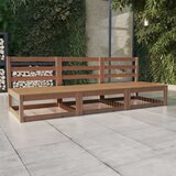Maison Chic Vrtni kavč - Zunanji kavč trosed medeno rjave barve trdna borovina, (22043604) | Shoptok.si