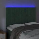  Uzglavlje tamnozeleno 144x5x118/128 cm baršunasto | shoptok.hr