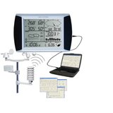  Meteorološka stanica za merenje temperature, pritiska, brzine i smera vetra, vlažnosti, količine kiše i rose - outdoor & indoor touch screen unit (bežično do 100m), USB ka računaru i softver-prognoza, alarmi, statistike | ePonuda.com