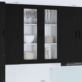 vidaXL zidni kuhinjski ormarić crna 80 x 31 x 100 cm konstruirano drvo | shoptok.hr