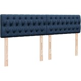 vidaXL Otomanski posteljni okvir z vzmetnico moder 180x200 cm blago | Shoptok.si