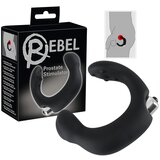 Rebel - ukrivljen vibrator za prostato (črn) | Shoptok.si