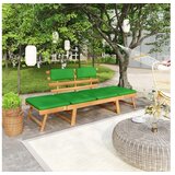  Klupa s jastucima 2-u-1 190 cm masivno bagremovo drvo | shoptok.hr