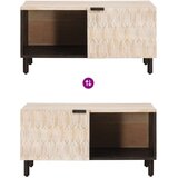  Stolić za kavu Bijelo 80 x 50 x 40 cm Čvrsto drvo manga | shoptok.hr