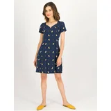 Blutsgeschwister Dark blue lady polka dot dress Sommerliebe - Ladies