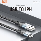  Kabel KONFULON Joko DL40 3A USB na iPhone Lightning sivi 1m | ePonuda.com