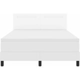  Krevet s opruga kutije Bijelo 140 x 200 cm Umjetna koža | shoptok.hr
