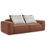 Bobochic Paris Tamno smeđa sofa od imitacije kože 260 cm Boheme – | shoptok.hr