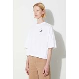 Puma Bombažna kratka majica bela barva | Shoptok.si