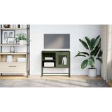 vidaXL TV omarica olivno zelena 68x39x60,5 cm jeklo | Shoptok.si