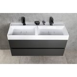 Sapho Bijeli dupli umivaonik od mineralnog kompozita 119x44 cm Godiva – | shoptok.hr