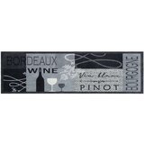  Kuhinjska preproga pralna vino siva 45x150 cm žamet | Shoptok.si