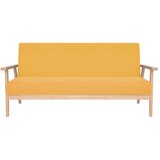 Maison Chic kavč - Sofa - Kanape trosed iz blaga rumene barve, (21726569) Cene