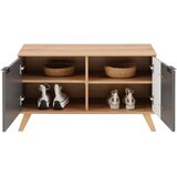 Mömax Garderobna Klop Clever, Barva Hrasta, Antracit | Shoptok.si