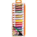  tempera Aero 7,5ml tubice 14 kom u plastičnoj kutiji METALLIC NEON MIX | shoptok.hr