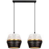  Luster na sajli PARIS 2xE27/60W/230V beli/crni/zlatni | Eponuda.com