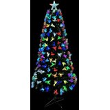  Umjetno božićno drvce s 250 LED svjetlima Zelena 210 cm PVC | shoptok.hr
