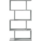 vidaXL Pregrada / regal za knjige 4 razina sonoma 70x24x129 cm drveni | shoptok.hr
