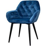 MID.YOU STOL, kovina, tekstil antracit, temno modra Cene