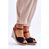 Boto Women's Wedge Sandals With Decoration Black Candice | ePonuda.com