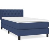 Maison Chic Box spring postelja - Vzmetna postelja z vzmetnico modra 80x200 cm blago SL767, (21889944) Cene