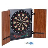 Klarfit DARTMASTER 180, elektronski pikado aparat, mekani vrhovi, vrata, smeđi Cijene
