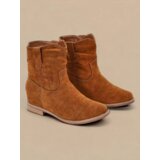 Resti Brown ankle boots a'la cowboy boots on an indoor wedge Jelluma - Footwear | Shoptok.si
