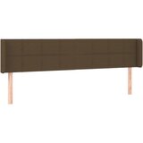  LED Uzglavlje tamnosmeđe 163x16x78/88 cm od tkanine | shoptok.hr