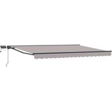  Ručni okvir tende s LED-ima Svijetlo siva 4 x 2 m | shoptok.hr