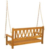  Ljulska klupa za vrt Prirodna 110 x 56 x 58 cm | shoptok.hr