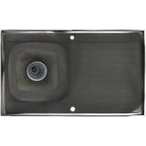  Kuhinjski sudoper s cjedilom srebrni 1000x600x155 mm čelični | shoptok.hr