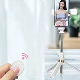  Set / selfie držač s bluetooth daljinskim upravljačem i stativom LED RING SSTR-20 bijeli | shoptok.hr