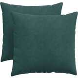 vidaXL Blazine za kavč 2 pcs Temno zelena 50 x 50 cm Žametna tkanina | Shoptok.si