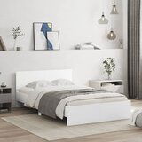 vidaXL Okvir za krevet s uzglavljem bijeli 120x200 cm | shoptok.hr