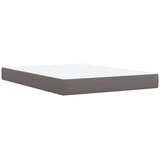  s oprugama i madracem sivi 140x190 cm od umjetne kože | shoptok.hr