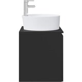 Umivaonik s policom Crna 49,5 x 44,5 x 65 cm Konstruirano drvo | shoptok.hr