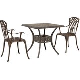  Set vrtnih stolova 3 pcs Bronzana Liveni aluminij | shoptok.hr