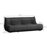 Atelier Del Sofa sofa sa 3 sedišta bocek dark grey | Eponuda.com