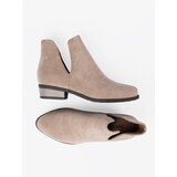 SEASTAR Beige ankle boots with cut-outs | ePonuda.com