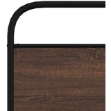  Posteljni okvir brez vzmetnice 107x203 cm rjavi hrast inž. les, (21609555) | Shoptok.si