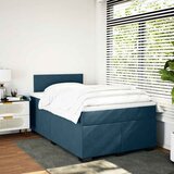 Box spring krevet s madracem tamnoplavi 120 x 200 cm baršunasti | shoptok.hr