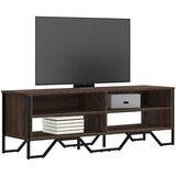 TV ormarić smeđa boja hrasta 122 x 34 x 41 cm konstruirano drvo Cene
