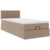  Otomanski krevet s madracem cappuccina 90x190cm umjetna koža | shoptok.hr