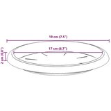  Lončki za rastline 6 pcs Črna Ø 22 x 18 cm Plastika, (5000207859) | Shoptok.si