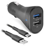 Sbs avtopolnilec ultra fast 2USB+KABEL type c TEKITCRC2U21AUL | Shoptok.si