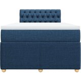 vidaXL Krevet s oprugama i madracem plavi 120 x 190 cm od tkanine | shoptok.hr
