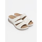 SEASTAR Light white flip-flops on a low wedge | Shoptok.si