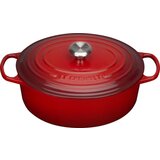 Le Creuset Lonec Signature oval 31 cm - Češnjevo rdeča | Shoptok.si