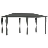 vidaXL Paviljon s pokritimi stebri 3x6x2,6 m antraciten 160 g/m² | Shoptok.si